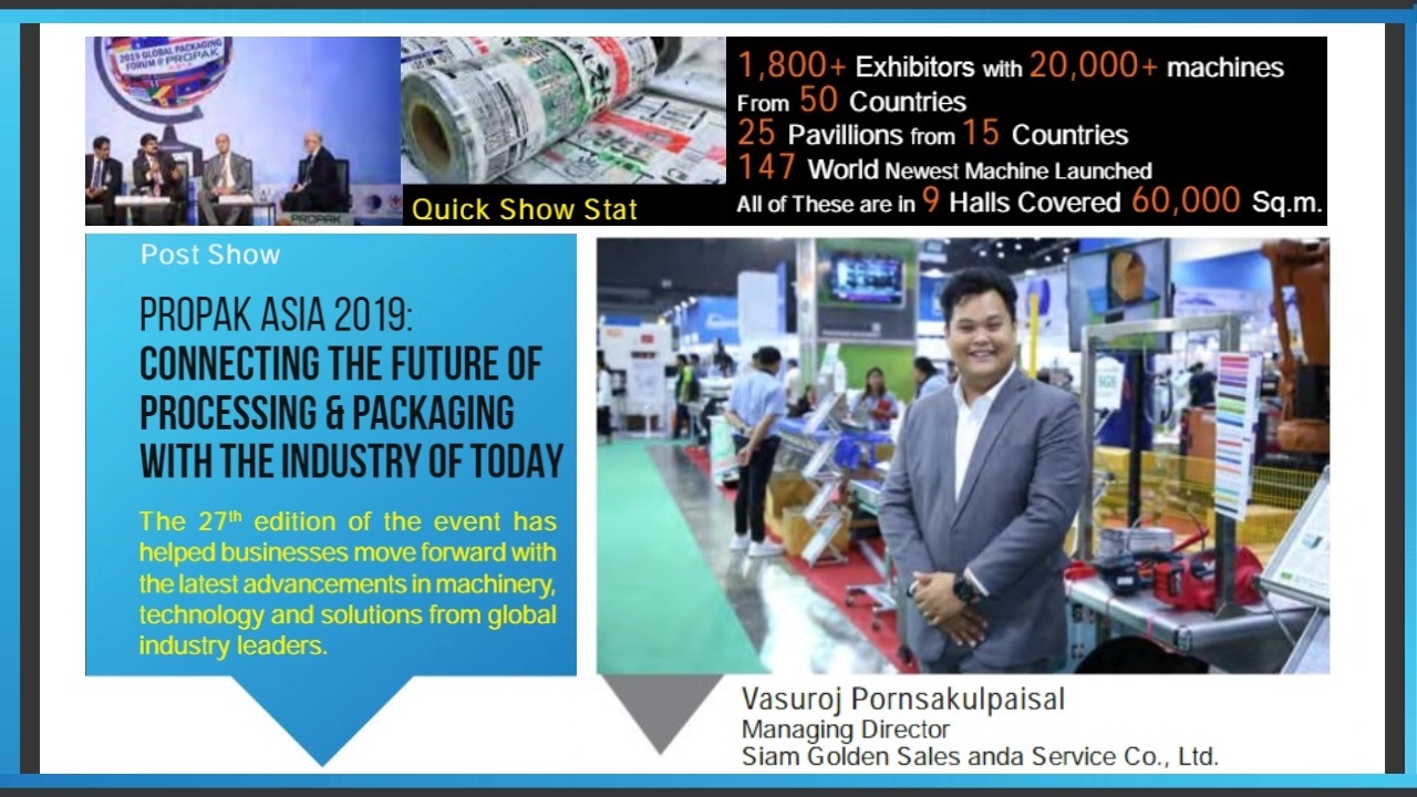 PROPAK ASIA 2019 The future of processing & Packaging with the industry of today